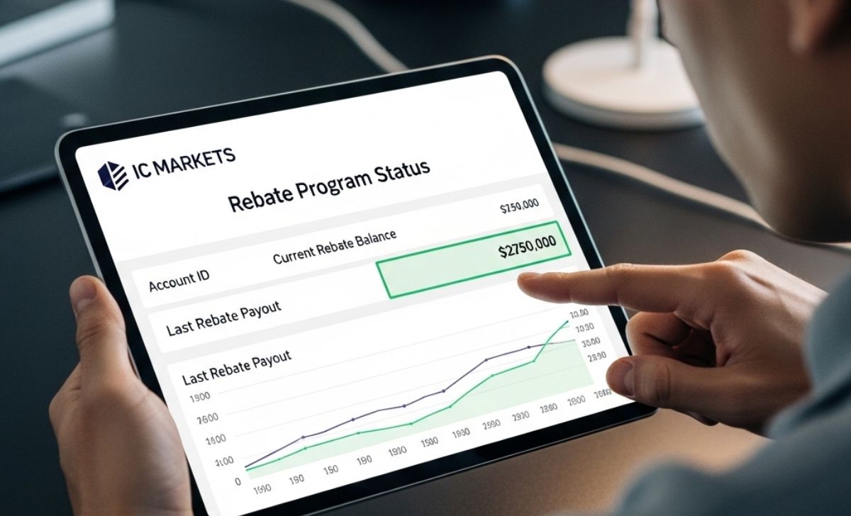 Cách kiểm tra mức hoàn phí từ Backcom IC Markets