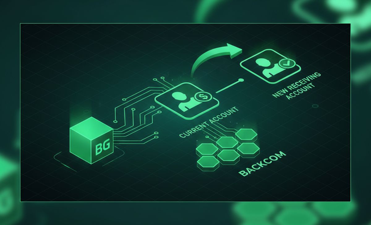Cách chuyển tài khoản nhận Backcom Bitget